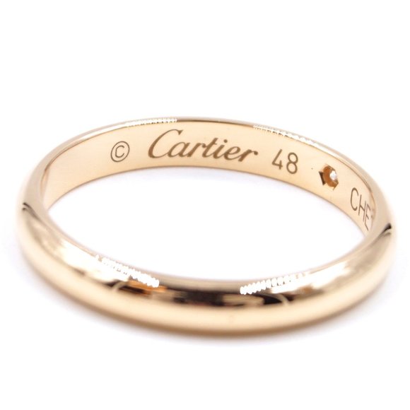 Pink Gold 18k 750 1895 1p Diamond 4.5 - 4.75 Ring - Picture 5 of 8